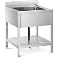 Royal Catering Fregadero Industrial 1 Cubeta 50 x 50 x 25.5 cm