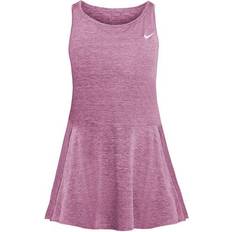 Lila - Tennis Klänningar Nike Court Dri-Fit Advantage Dress - Elemental Pink/White
