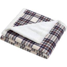 Eddie Bauer Reversible Sherpa Blankets Red, Grey (35.6x29.2cm)