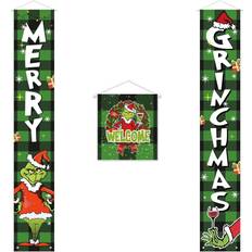 Christmas Party Decorations Party Decorations Christmas Porch Sign 3pcs