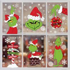 Christmas Party Decorations Christmas Window Clings 8pcs