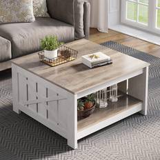 Quadratic - Wood Coffee Tables YitaHome Modern Coffee Table 31.5x31.5"