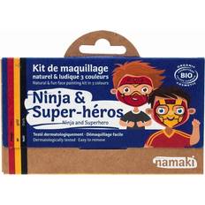 Ninja og Superhero ansigtsmaling 3 øko farver