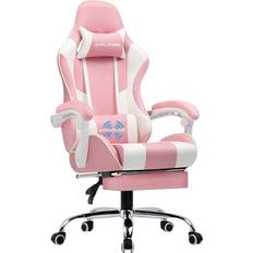 Pink Gaming Chairs GTPLAYER Ergonomic Gaming Chair - Black/Pink