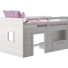 Max & Lily Modern Farmhouse Low Loft Bed Twin 42.2x84.2"