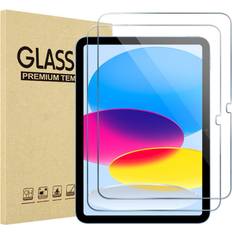 Premium Tempered Glass Screen Protector for iPad 10.9 10th Generation  A2696/A2757/A2777 2-Pack 