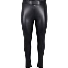 Læderbukser Zizzi Coated Leggings - Black