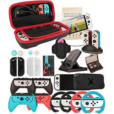 Nintendo oled case Arisll Nintendo Switch OLED Family Bundle Carry Case