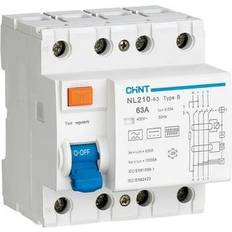 Hpfi HPFI relæ 63A 4P AC/DC 30ma 10ka Chint