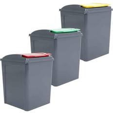 Wham Set of 3 Assorted Recycle It 50Ltr Bins