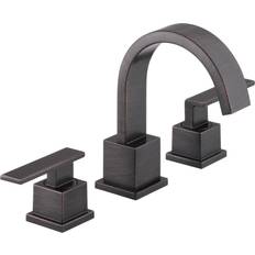 Double Handles Basin Faucets Delta Vero (3553LF-RB) Venetian Bronze