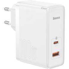 Baseus GaN5 Pro Fast Universal GaN Type C USB Charger/USB 100W PD3 .0, QC4 .0 AFC White (CCGP090202)