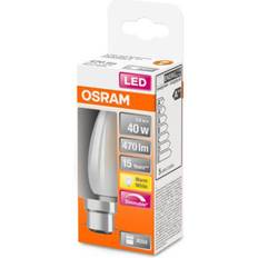 Osram E14 Bombillas Osram Bombilla vela LED B22d 5W 2.700K mate atenuable