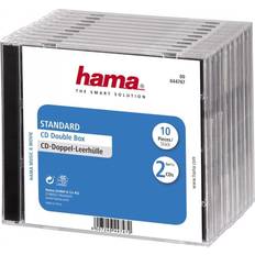 Hama Standard CD Double Jewel Case 10 Pack