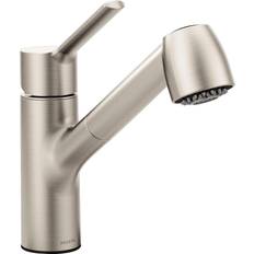 Faucets Moen 7585 Method Single Pullout Stainless Steel