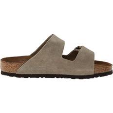 Beige - Slip-on Sandalen Birkenstock Arizona - Taupe Suede