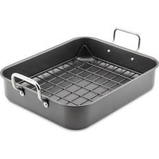 With Handles Roasting Pans Rachael Ray With Dual-Height Rack Roasting Pan 18.48"