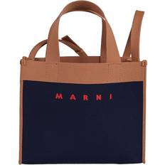 Marni Shopper met logoprint dames Polyester Eén maat Blauw