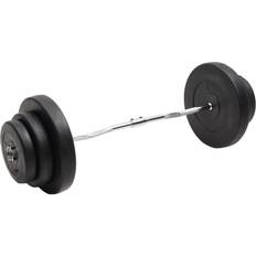 Barres de barbell vidaXL Barre d'haltères ondulée avec plaques 60 kg