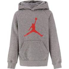 98/104 Hettegensere Nike Jordan Jumpman Logo Hoodie - Carbon Heather (856326-GEH)