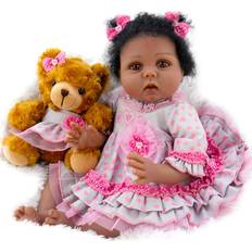 Aori Lifelike African American with Teddy 58cm