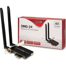 5.2 - PCIe x1 Trådløse netværkskort Inter-Tech DMG-34