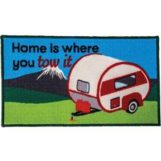 Multicoloured Entrance Mats Quest Home Is Where You Park Mat Multicolour cm