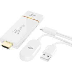 Android 4k j5create JVAW76-N ScreenCast 4K Wireless Display Adapter iOS Android macOS iPadOS Windows Chrome OS