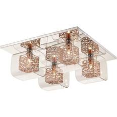 Copper Ceiling Flush Lights Spring 4 Ceiling Flush Light