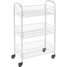 Accessori fai da te Metaltex Kitchen Trolley with 3 Baskets Siena White Bathroom Shelf Organiser