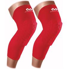 Health McDavid Knee Compression Sleeves: Hex Knee Pads Compression Leg Sleeve for Basketball, Volleyball, Weightlifting, and More Pair of Sleeves, SCARLET, Adult: X-LARGE