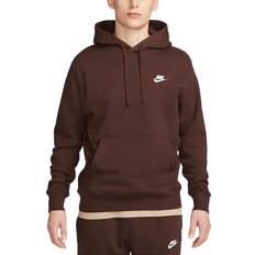 Nike Sportswear Club Fleece Pullover Hoodie - Earth/Earth/White