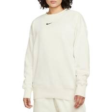 Nike Sportswear Phoenix Fleece Oversized Crewneck Sweatshirt Women's - Sail/Black