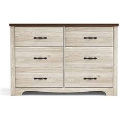 Beige Dressers Linsy Home 6 Drawer Dresser