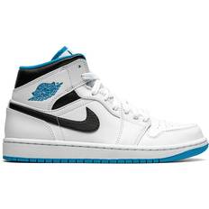 Nike Air Jordan 1 Mid M - White/Laser Blue/Black