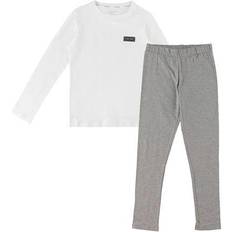 Calvin Klein Kid's Pyjama Set - White/Grey (G80G800593-0WT)