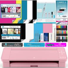 Silhouette Office Supplies Silhouette Cameo 4 Bundle with Vinyl Tool & Heat Transfer Starter Kit