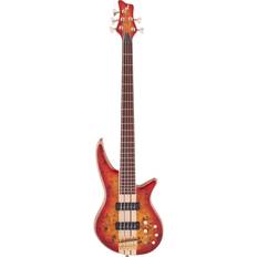 Transparente Bajos Eléctricos Jackson Pro Series Spectra Bass SB V JA Cherry Burst Bajo de 5 cuerdas