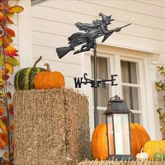 Design Toscano Windblown Wicked Witch Metal Weathervane: Garden Stake