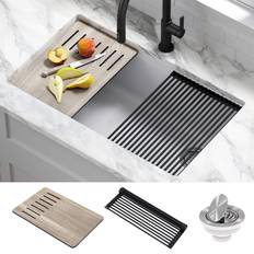 White Kitchen Sinks Kraus Bellucci Workstation Undermount