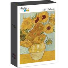 Grafika Vase with 12 Sunflowers 1888 48 Pieces