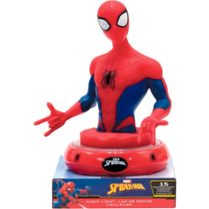 Rouge Lampes de table Spiderman 3D Figure Lampe de table