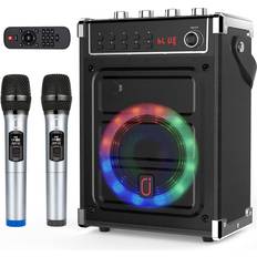Karaoke Machine with 2 UHF Wireless Microphones