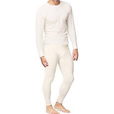 Cotton - Men Base Layer Sets Place and Street Men’s Cotton Thermal Underwear Set Shirt Pants