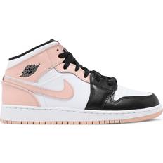 Autumn Trainers NIKE Air Jordan 1 Mid GS - White/Arctic Orange/Black