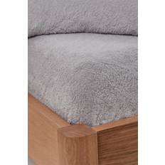 Bed Sheets Brentfords Teddy Fleece Fitted Bed Sheet Silver, Grey