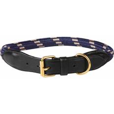 Weatherbeeta Rope Dog Collar navy/brown