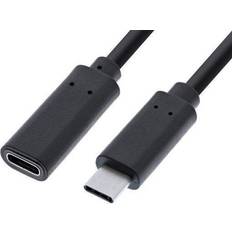 Usb c forlængerkabel InLine 3.2 Gen.2 USB C - USB C M-F 0.5m