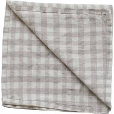 Naturel Serviettes en Tissu Tell Me More Gingham Serviette en Tissu Naturel (45x45cm)