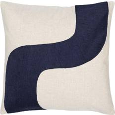 Lin Linge de Lit Marimekko Seireeni 50 x 50 cm Lin / Bleu Foncé - Multicolore Taie d'oreiller Beige, Bleu (50x50cm)